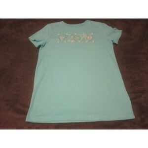 Under Armour Shirt Womens Small Blue Classic Tee Crewneck Logo Graphic Top